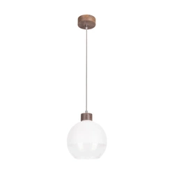 Linea Lampa Wisząca 1xE27 Max.60W Orzech/Transparentny/Szroniony 1860176