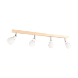 Lampa sufitowa Talea w zestawie 4xG9 LED 300lm 2700K 3W Drewno Brzozowe/Biały Metal/Białe Szkło 2046018220993