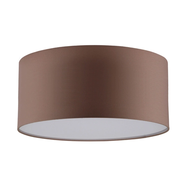 Lampa Sufitowa Josefina 1xLED Zintegrowana 1200lm 2700K 13W Biały Metal/Brązowy Klosz Tkaniny 4792802