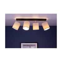 Lampa Sufitowa Mateo 4xE27 Max.25W Czarny Metal/Beżowa Tapeta 87800404