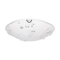 Lampa Sufitowa Maryland 1xLED Zintegrowana 1650lm 2700K 18W Chrom Metal/Biało-Przezroczyste Szkło 4374112