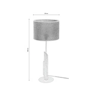 Colette Jute Lampa Stołowa 1xE27 Max.60W Czarny/Dąb Olejowany/Czarny/Beżowy 86214904