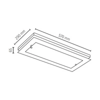 Finn Wall Lamp 1xLED Integrated 2100lm 2700K 24W Walnut Beech Wood/White-Transparent Glass 4032976