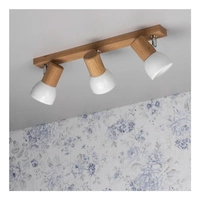 Svenda Lampa Sufitowa 3xE27 Max.60W Dąb Olejowany/Chrom/Biały 2224374