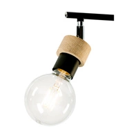 Lampa Sufitowa Marjolaine 3xE27 Max.25W Dąb Olejowany/Czarny Metal 2831304