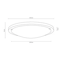 Frida Lampa Sufitowa 1xLED Zintegrowany 13W Dąb Olejowany/Biały 4753174