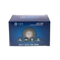 Żarówka LED AR111 / GU10 - 12W barwa ciepła 3000K/ Szara