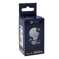 LED bulb 7W G45 ball E27 warm color 3000K EKZA1465