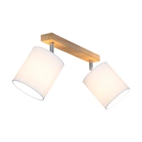 Aprillia Ceiling Lamp 2xE27 Max.25W Oiled Oak/White 56744274