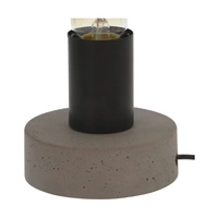 Enar Table Lamp 1xE27 Max.25W Gray Concrete/Black Metal/Black PVC Cable 7604936