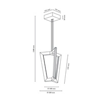 Lampa Wisząca Leif ''In'' 3xLED 24V Zintegrowana 1890lm 3000K 20,5W Dąb Olejowany/Przezroczysty Kabel PCV 1509274
