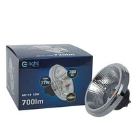 LED bulb 12W AR111 GU10 3000K black with reflector EKZA3391