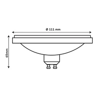 Żarówka ES111 9W 4000K neutralna 850lm 175-265V | biały