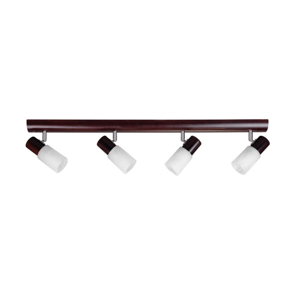 Kira Wood Ceiling Lamp 4xE14 Max.40W Wenge Wood/White Glass 2210435L