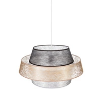 Nevoa Pendant Lamp 1xE27 Max.60W Black/Transparent PVC/Black-Gold-Silver 150089104