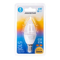Żarówka LED E14 6W CIEPŁA 3000K świeczka