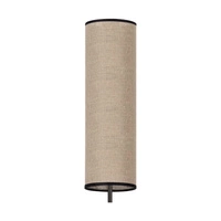 Lampa podłogowa Eleganta w zestawie Zintegrowana dioda LED 1800lm+500lm 3000K 22W Antracytowy metal/Czarny kabel z tkaniny/Naturalny len z antracytowym kloszem 15922132