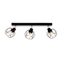 Lampa Sufitowa Phiphi 3xE27 Max.60W Czarny Metal/Chrom Metal 2614304