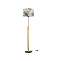 Hoja Floor Lamp 1xE27 Max.60W Black/Oiled Oak/Multicolor 762479104