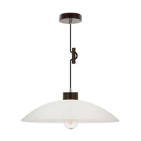 Jona Pendant Lamp 1xE27 Max.60W Walnut/Black/Braided/White 1408976