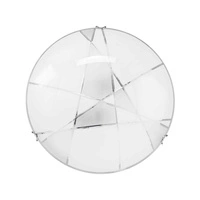 Lampa sufitowa Dakota w zestawie 1xLED Zintegrowany 2600lm 2700K 30W Chrom Metal/Biało-Przezroczyste Szkło 4395112
