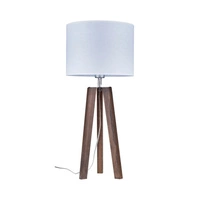 Lotta Table Lamp 1xE27 Max.60W Walnut/Transparent PVC/White 94301076