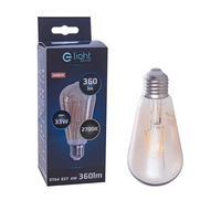 Decorative light bulb 4W E27 ST64 warm color 2700K amber EKZA3621