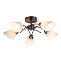 Lampa Sufitowa Viletta 5xE27 Max.60W Patyna Metal/Białe Szkło 8141511