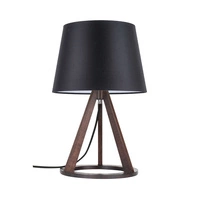 Konan Lampa Stołowa 1xE27 Max,25W Orzech/Czarny/Czarny 6515976