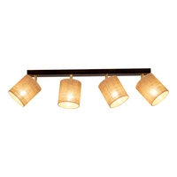 Jute Lampa Sufitowa 4xE27 Max.25W Czarny/Beżowy 56793404