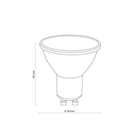 Żarówka GU10 BULB LED 3577 5W barwa neutralna 4000K 3577