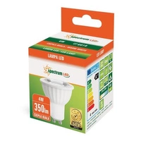 LED GU10 230V 4W SMD 45ST  WW Z SOCZEWKĄ SPECTRUM
