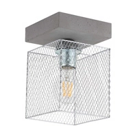 Kinkiet Gittan 1xE27 Max.60W Szary Beton/Chromowany Metal 8172136