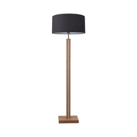 Asseto Floor Lamp 1xE27 Max.60W, 2xLED 24V Integrated 36W Oiled Oak/Anthracite/Black/Touch Dimmer 6573174