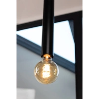 Barrel Pendant Lamp 1xE27 Max.60W Black Metal/Black PVC Cable 16709104