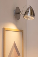 Oliver Wall Lamp Incl. 1xGU10 LED 5,5W Chrome Metal/Satin Metal 5109127