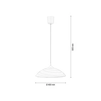 Lampa wisząca Circle 1xE27 Max.60W Biały materiał syntetyczny/Biały kabel z materiału syntetycznego/białe szkło 4314502