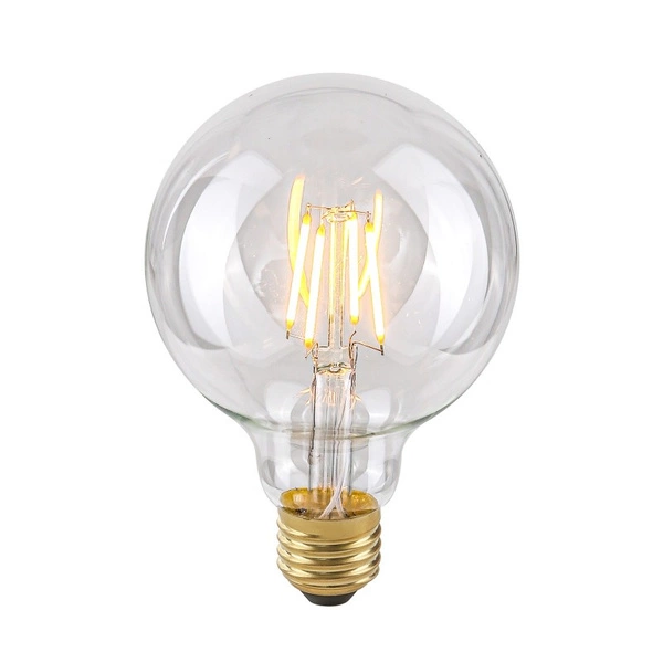 LED Filament Bulb, E27, Clear 801404 G95, 4W, 2200K, 400lm