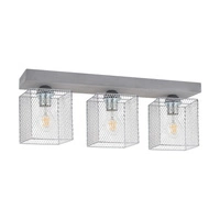 Lampa Sufitowa Gittan 3xE27 Max.60W Szary Beton/Chromowany Metal 8172336