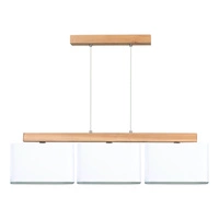 Cadre Pendant Lamp 3xE27 Max.25W Oiled Oak/Transparent PVC/White 875210374