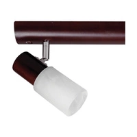 Lampa sufitowa Kira Wood 4xE14 Max.40W Drewno wenge/białe szkło 2210435L