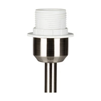 Lampa Stołowa Scarlett 1xE27 Maks. 40W Metal Satynowy/Przezroczysty Kabel PCV/Abażur Beżowy Aksamitny 7751027