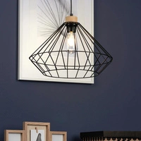 Lampa wisząca Raquelle 1xE27 maks. 60W Dąb olejowany/Czarny metal/Czarny kabel PCV 187119104
