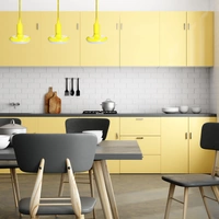 UFO 15W LED BULB YELLOW + BRAIDED CABLE