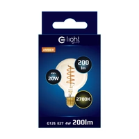 Decorative light bulb 4W E27 G95 sphere warm color 2700K EKZA3614
