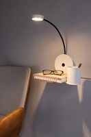 Arles Wall Lamp Incl. 1xLED 270lm 3000K 3W White Metal/Black Metal 5852102
