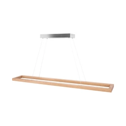 Legno Pendant Lamp 3xLED 24V 80W Int. Matt Nickel/Oiled Oak with Touch Dimmer/Rollizug 1037416100000