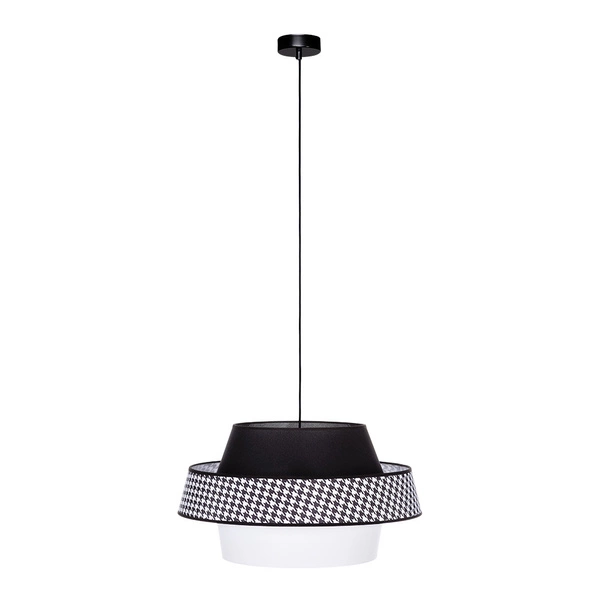Preto Pepito Pendant Lamp 1xE27 Max.60W Black/Black/Houndstooth-Black-White 150079104