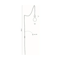 Drewniana lampa wisząca Clarte 1xE27 Max.60W Dąb olejowany/Czarny metal/Czarny kabel z tkaniny 34814104