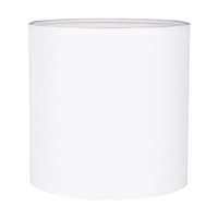 Trongo Okrągła Lampa Stołowa 1xE27 Maks. 25W Drewno Bukowe Orzech/Czarny Kabel PCV/Klosz z Białej Tkaniny 7181976